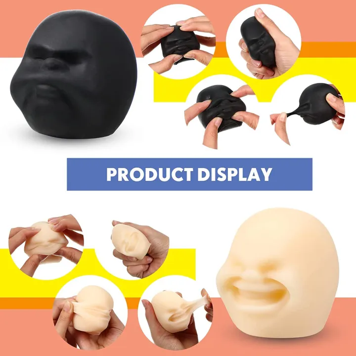 Fun Novelty Caomaru Antistress Ball Toy Human Face Emotion Vent Ball Resin Relax Doll Adult Stress Relieve Novelty Toys Gifts