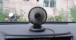 5/12/24V Portable mini Car Cooling Fan with 2 Speed Adjustable Air Circulation Fan for Office&Home&Car Auto Vehicle Accessories
