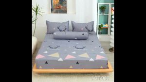 MJ Single Size 2-In-1 or Queen Size 4-In-1  Sarung Tilam Getah Keliling Fitted Bedsheet BJ2S_01