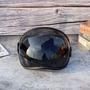 Universal Sun Visors For Motorcycle Helmet Open Face 3/4 Helmet Bubble Visor Anti-UV Motorbike Glasses Windproof Motocross Lens