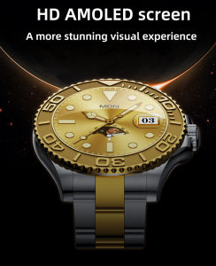 2024 fashion smartwatch AW46 AW12 Update BT 5.2 300mA Waterproof 1.32-inch AMOLED Mens smartwatch
