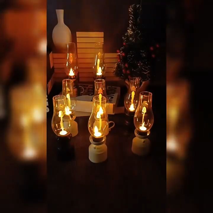 Đèn Dầu Điện Tử Thiết Kế Cổ Điển Của Thập Niên 80 Hoạt Động Bằng Pin ...