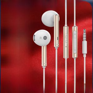 Honor Original Headset Am116 Wired Semi-in-Ear 115 Drive-by-Wire with Microphone for Huawei Mobile Phone Mate9/P9