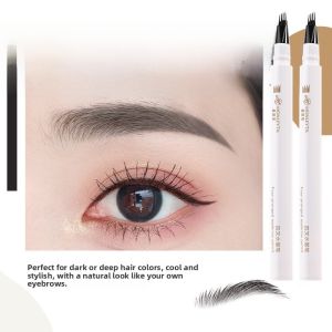 MONLEYTA | Waterproof Long-lasting Four-pronged Wild Eyebrow Pencil Colorful Makeup Easy-to-Use Natural 3D Effect Non-smudging Eyebrow Tool