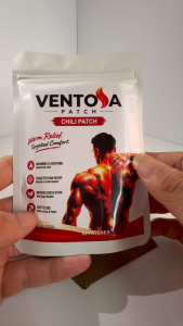 Ventosa Chili Hot Warm Plaster Thermal Heat Pain Relief Patch 25 Pieces Per Pouch