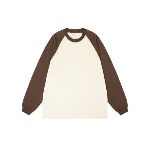 Long Sleeve Pure Cotton Mens T-shirt Loose Fit round Neck Basic Style Autumn Winter Inner Wear Casual Fashion Top