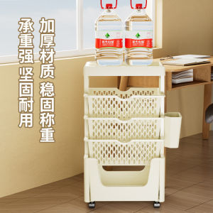 New Multi-layer Floor-standing Mobile Rack with Wheels Organizing Shelf Student Desk Miscellaneous Storage Utility Kitchen