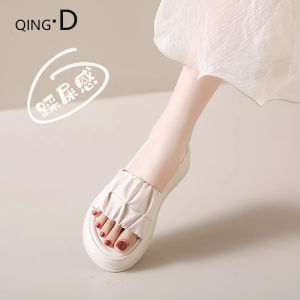 Brand Womens Summer Slippers Soft Bottom Platform Fairy Style Outdoor Wearable Flats Casual Low Cut Sandals Comfortable Shoes