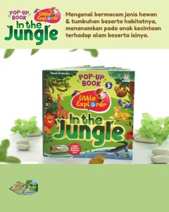 pop up book little explore in the jungle bukuk anak buku si kecil buku kreatif anak buku aktivitas