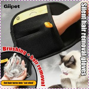 Pet Hair Removal Gloves Static Sticky Hair Two Way Comb Brush Hair Remover Hair Removal Brush Set