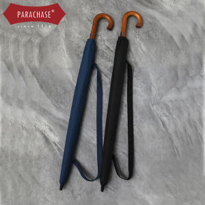 Parachase Wood Long Handle Large Umbrella Golf Double Layer Windproof 135cm Diameter