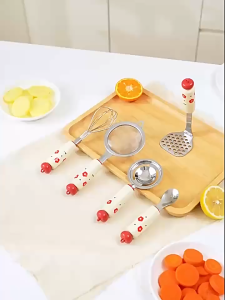 Stainless Steel Whisks Set Wire Whisk Balloon Whisk Egg Beater Kitchen Utensils for Stirring Beating Blending