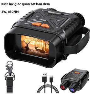 Ống Nhòm Nhìn Đêm 1080P Kính Viễn Vọng Hồng Ngoại 10x Zoom Kỹ Thuật Số 800m Với Màn Hình 28 Inch Để Cắm Trại Tầm Nhìn Trong Bóng Tối Hoàn Toàn