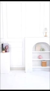 Aprilia Blouse Jeans mix katun Salur lengan panjang kombinasi Nyaman