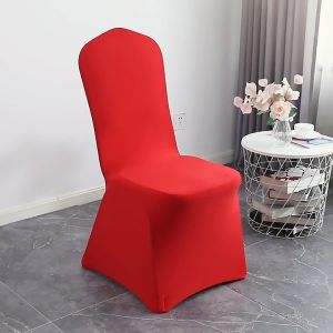 Polyester Stretch Wedding Chair Cover Universal Seatcover For Restaurant Banquet Hotel Dining Party
