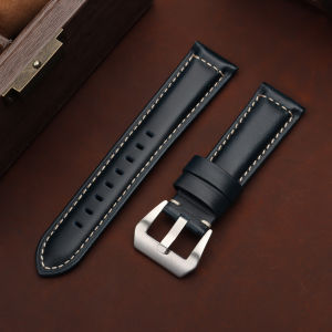 Vintage Genuine Leather Watchband 20mm 22mm 24mm 26mm Universal Replacement Men Women Oil Wax Strap Business Watch Accessories