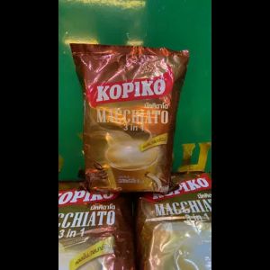 Cà Phê Hòa Tan KOPIKO Macchiato 3 trong 1 bịch 480g (20 gói x 24g)