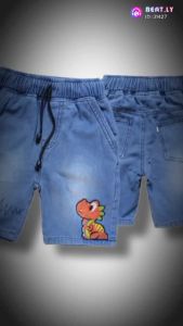 Celana jeans Lepis Pendek Anak Laki-Laki Model Bordir Dino Ukuran 2-5 Tahun