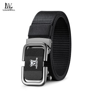 LouisWill Men Belt Outdoor Tactical Belt Quick Release Buckle Belt Nylon Waistband Youth Sports Canvas Pant Belt Simple Nice Waistband Nylon Heavy Duty Waist Strap High Strength Adjustable Training Belt