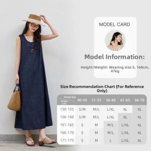 Vimly | Vintage Loose Casual Sleeveless Dress