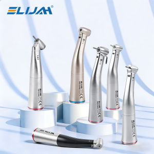Dental Fiber Optic Increasing Contra Angle Handpiece 1:1/1:4.2/1:5Mini/Standard Head Ceramic Bearing E-type Motor For Micromotor