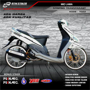 Stiker striping variasi transparant hologram yamaha mio lama dan mio smile