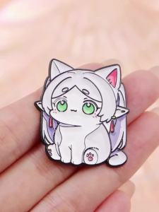 Potdemiel | 2-6pcs/Set Cartoon Anime Characters Enamel Pin Funny Alien Cute Raccoon Woman Brooches Badges Metal Collar Pins Jewelry Fan Gift