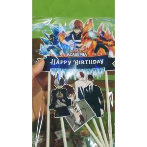 Cake Topper kue ulang tahun karakter Ice Cream Mixue gratis custom nama