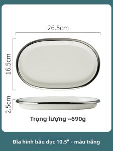 TAOCHUNQIU | Bộ Bàn Ăn Gốm Nordic Đẹp Mắt Kích Cỡ Lớn