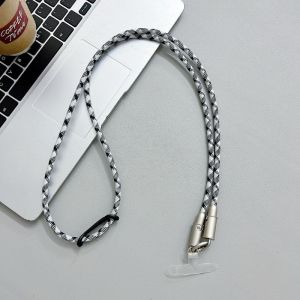 New Mobile Phone Charging Cable Lanyard Two-In-One Type-C Hand Bracelet Hand Rope PD Drop Rope Mens And Womens USB Crossbody Rope Fast Charge Line  Android Huawei Compatible Single Head Efficient Lightning Long Short