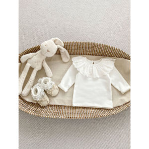 Spring Autumn Baby Girl Floral Polka Dot Romper Suit Long Sleeve Overalls Crawling Suit Ensemble Infant Wrap Body Dress