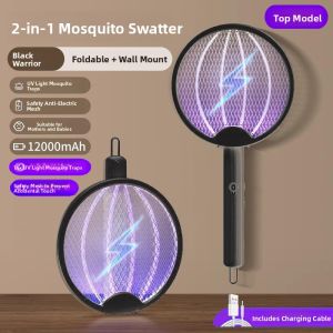 MONLEYTA | 2025 New Electric Mosquito Swatter Rechargeable Powerful Foldable Automatic Mosquito Repellent Fly Swatter Mosquito Killing Lamp