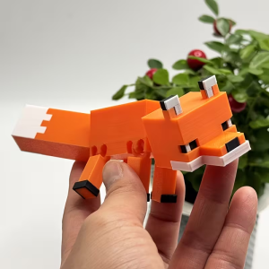 Pixel 3D fox plastic is not easy to break and is the perfect choice for home decorations such as Halloween gifts