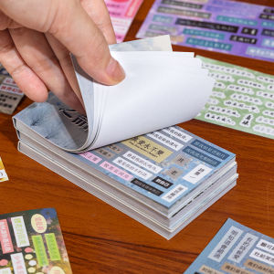 Yu Xian ป้ายติดหน้าจอแบบตัดทับศิลปะโบราณ 30 แผ่น วัสดุตกแต่งสำหรับบันทึกความคิดและตกแต่งหน้าจอแบบอเนกประสงค์