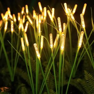 1/2PC 6/8/10 LED Solar Bubble Column Reed Courtyard Light Outdoor Garden Light Suitable For Garden Pond Lawn Decoration