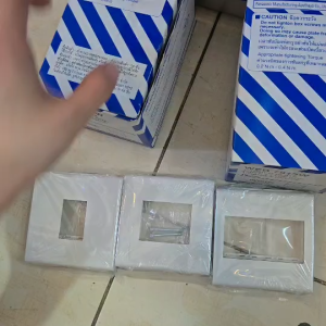 ของแท้100% Panasonic 3×3 สีขาว (86x86x9mm.) WEB7811W WEB7812W WEB7813W หน้ากาก พานา 1ช่อง 2ช่อง 3ช่อง