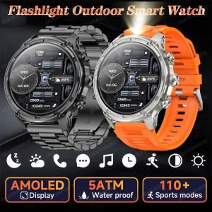 New 710mAh Outdoor Bluetooth Call Smart Watch 1.85"HD Sports Watches LED Flashligh Health Monitoring 10ATM Waterproof Smartwatch