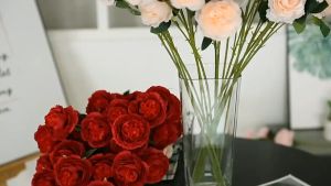 LL 65cm Peony Artificial Flower Decoration Bouquet Rose European Silk Bunga Fake Peonies Hantaran Wedding Wall Flowers Gubahan Pelamin 花 牡丹 玫瑰