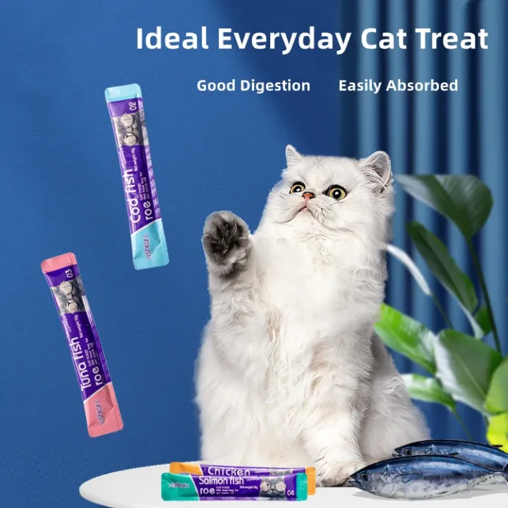 100PCS Pet Snacks Cat Kitten Snacks Cat Treats Fresh Wet Food 15g Nutritional Moisturizing Fat Seafood Tuna Chicken and Salmon Flavor lncrease Postoperative Diet | Lazada Philippines
