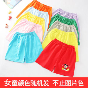 กางเกงขาสั้นฤดูร้อนสำหรับเด็กชายและเด็กหญิง กางเกงขายาวทรงหลวมสบาย ๆ สีลูกกวาด กางเกงขายาวสำหรับเด็กวัยเตาะแตะและวัยรุ่น