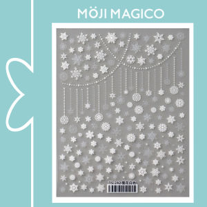 Winter Snowflake Nail Stickers Collection Nail Sticker Fingernail Decoration Nail Ornament TS-242 Snowflake White