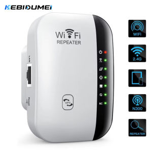 Kebidumei | KEBIDUMEI 300Mbps Wireless WiFi 2.4Ghz Router 802.11N WiFi Signal Booster Network Amplifier For Home/Office Wireless Repeater