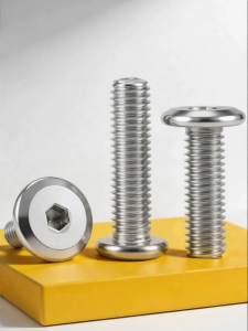 BAIRUITE | Ốc Vít Inox 304 Đầu Tròn Góc Lật Ngược Lục Giác