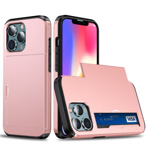Business Style Case with Card Slot Plastic Wallet Design for pro Max 15 14 13 12 11 Slot for Business Cards