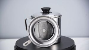 Koala ที่กรองน้ำมัน - เป็นหม้อกรองน้ำมัน สแตนเลส พร้อมฝาปิด