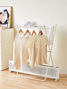 Foldable Clothes Drying Rack Indoor Balcony Bedroom Floor Standing Small Laundry Drying Rod Window Sill Clothes Hanger