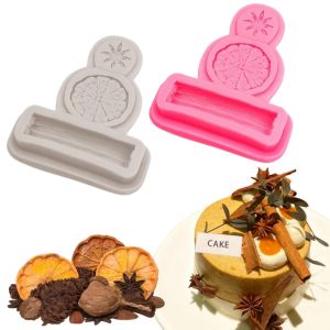 1/2pcs Lemon Slice Star Anise and Cinnamon Shaped Silicone Molds for Candle Soap Resin DIY Craft Mold Wax Cake Decor Tool Molder