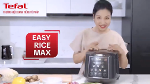 Nồi cơm điện Tefal Easy Rice Plus RK736B68 | Dung tích 1.8L | Giữ ấm 12 tiếng - Bảo Hành 24 Tháng