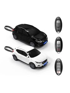 เคสป้องกันแบบพกพาสำหรับ KEYS ของ Nissan Qashqai พร้อมรูปปั้นยนต์แบบพกพา ปกป้องแบบไร้สาย ดีไซน์สร้างสรรค์ ดีไซน์ส่วนบุคคล
