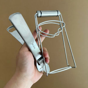 304 Stainless Steel Clamp Kitchen Multi-Function Steamed Dish Anti-Scalding Bowl Holder Heat Resistant Slip-Proof Tray Grabber